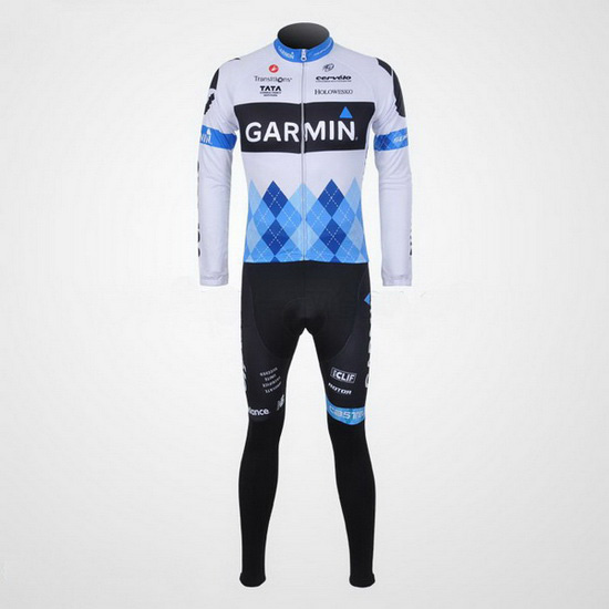 2011 Maillot Garmin Tirantes Mangas Largas